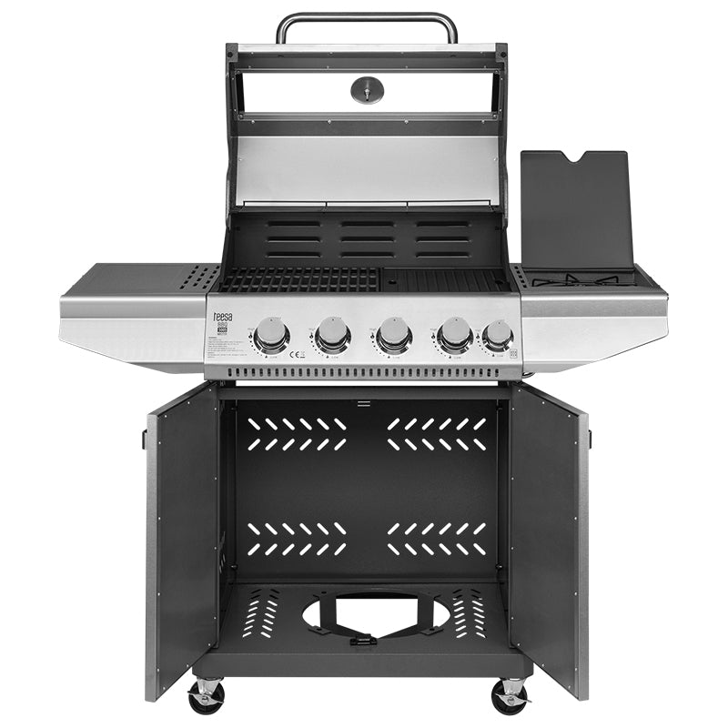 Grill Gaz 5 Arzatoare Master Grill Teesa Bbq 5005 cu DAB+