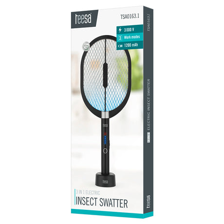 Paleta Electrica Swatter Anti-insecte Teesa Tsa 0163.1 cu baterie 1200 mAh