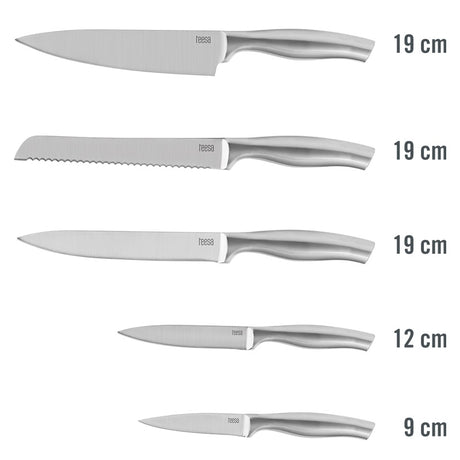 Set 5 Cutite in Bloc Lemn Teesa