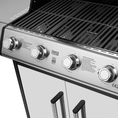 Grill Gaz 5 Arzatoare Master Grill Teesa Bbq 5006 cu DAB+