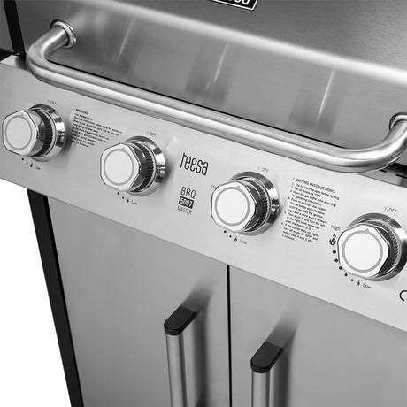 Grill Gaz 5 Arzatoare Master Grill Teesa Bbq 5007 cu DAB+