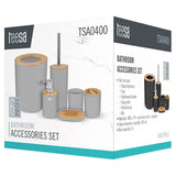 Set 6 Accesorii Baie Negru Teesa Tsa 0400-b cu DAB+