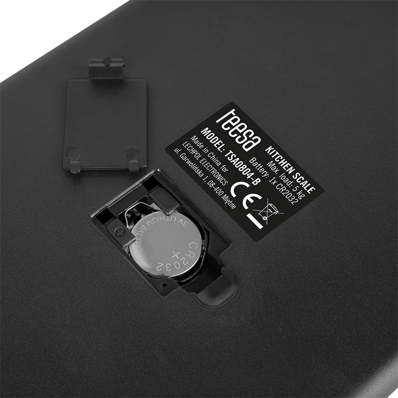 Cantar Bucatarie Sticla Negru Teesa Tsa 0804-b cu afisaj LCD