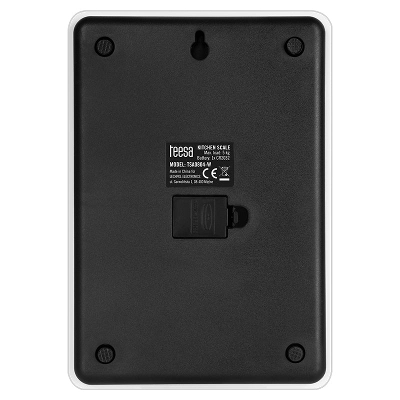Cantar Bucatarie Sticla Alb Teesa Tsa 0804-w cu afisaj LCD