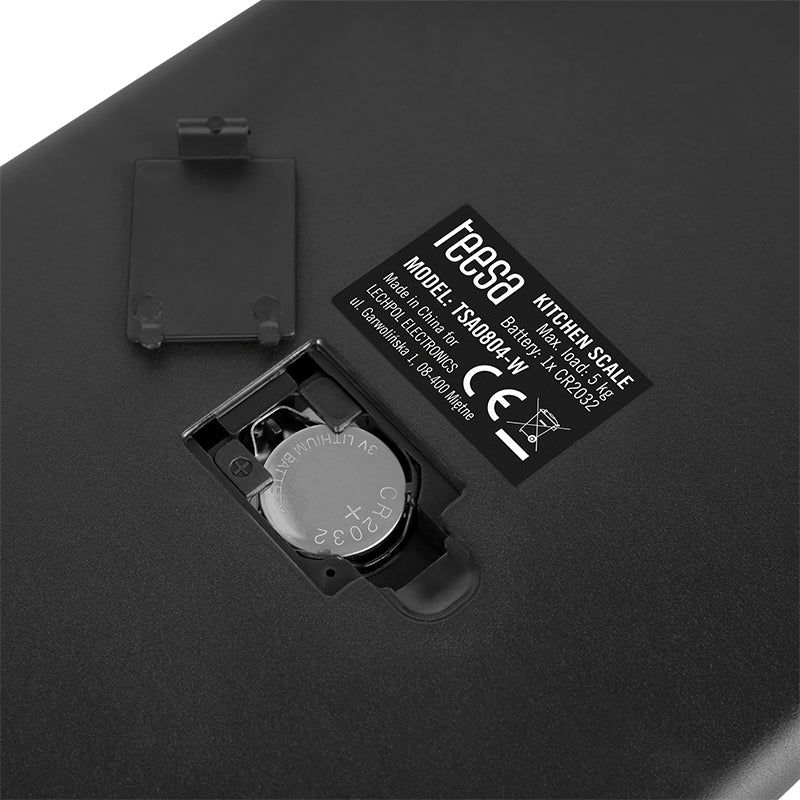 Cantar Bucatarie Sticla Alb Teesa Tsa 0804-w cu afisaj LCD