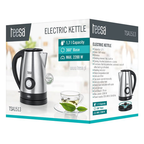 Fierbator Electric Cordless 1.7L Indicator Temperatura