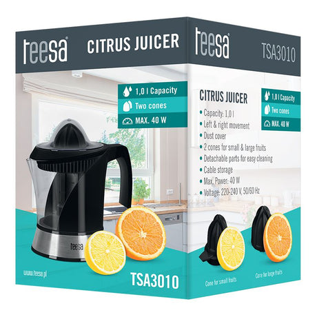 Storcator Citrice Electric Negru Teesa Tsa 3010