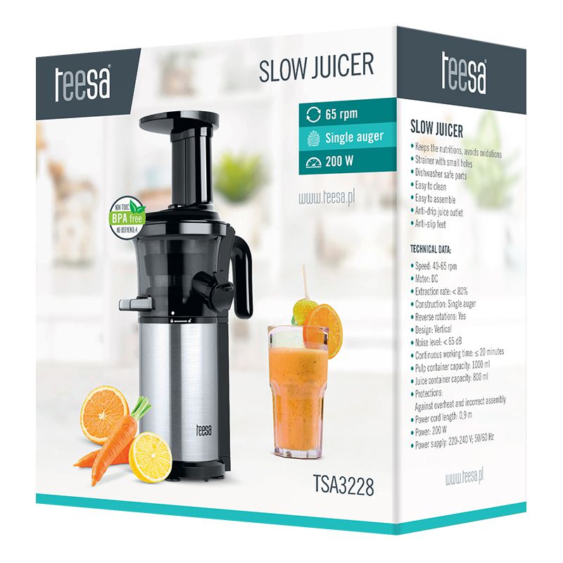 Storcator de Fructe Slow Juicer Teesa Tsa 3228 cu DAB+