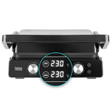 Grill Electric Panini Sandwich Teesa Tsa 3239 cu afisaj LED