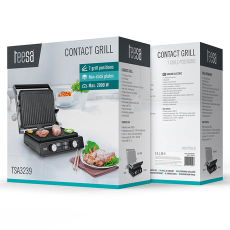 Grill Electric Panini Sandwich 2000W Teesa