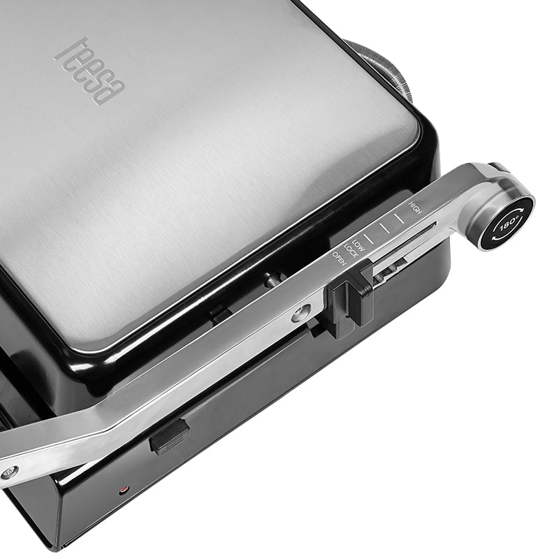 Grill Electric Panini Sandwich Teesa Tsa 3239 cu afisaj LED