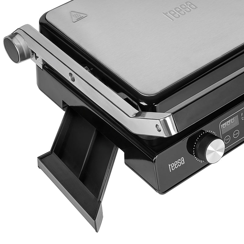 Grill Electric Panini Sandwich Teesa Tsa 3239 cu afisaj LED