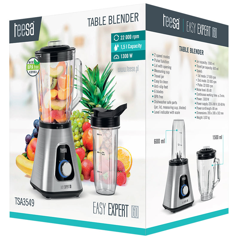 Blender Easy Expert Go Teesa Masa 1300W cu DAB+