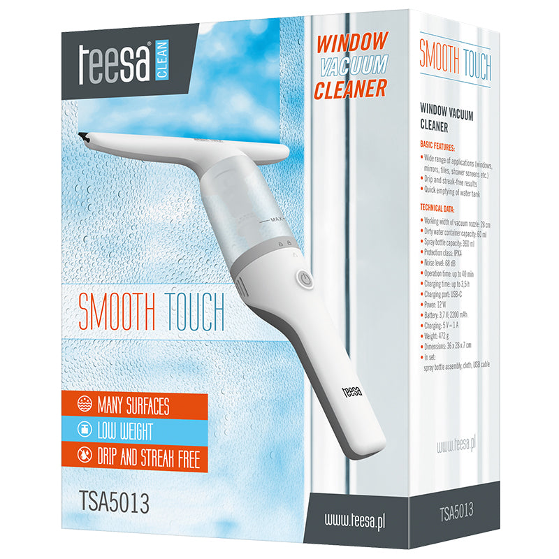 Aparat Curatare Ferestre Smooth Touch Teesa Tsa 5013 cu baterie 2200 mAh si USB