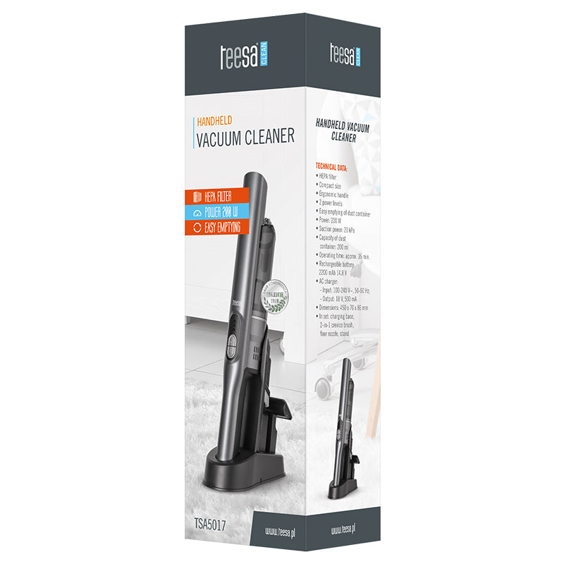 Aspirator Auto Acumulator Teesa Tsa 5017 cu baterie 2200 mAh