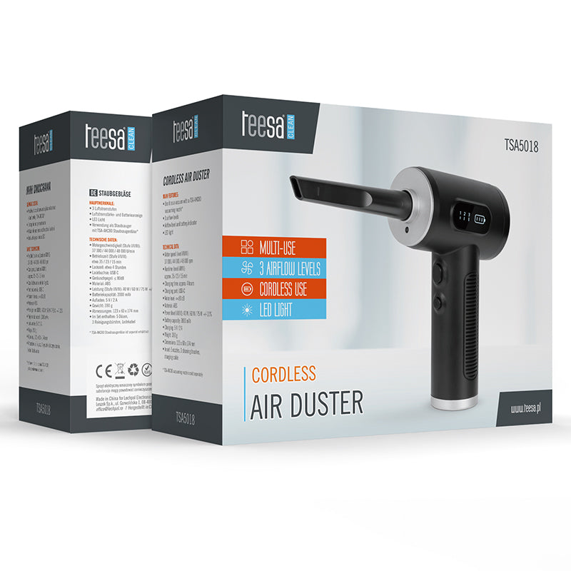 Compresor Suflanta Teesa Aer 70W cu baterie 2000 mAh si USB