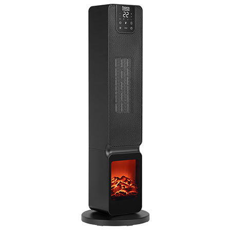 Aeroterma Turn Imitatie Semineu Teesa Ptc 2000W cu afisaj LED, baterie reincarcabila si Telecomanda