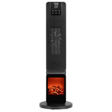 Aeroterma Turn Imitatie Semineu Teesa Ptc 2000W cu afisaj LED, baterie reincarcabila si Telecomanda