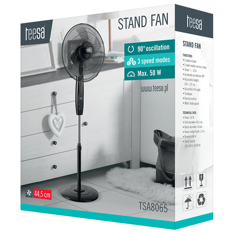 Ventilator Picior cu Telecomanda Teesa Tsa 8065