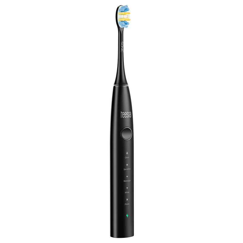 Periuta de Dinti Electrica Sonic 2 Black Teesa Tsa 8087-b cu baterie 1200 mAh si USB