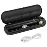 Periuta de Dinti Electrica Sonic 2 Black Teesa Tsa 8087-b cu baterie 1200 mAh si USB
