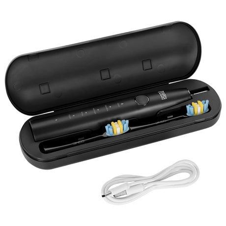 Periuta de Dinti Electrica Sonic 2 Black Teesa Tsa 8087-b cu baterie 1200 mAh si USB
