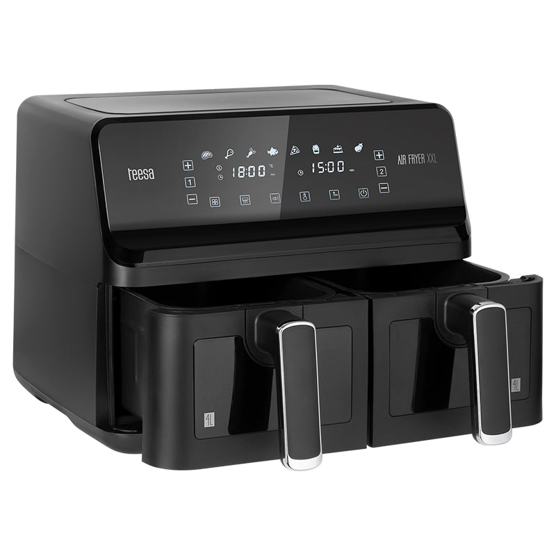 Friteuza Dubla Airfryer 8L 2700W Teesa Air Fryer Dual