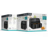 Friteuza Dubla Airfryer 8L 2700W Teesa Air Fryer Dual