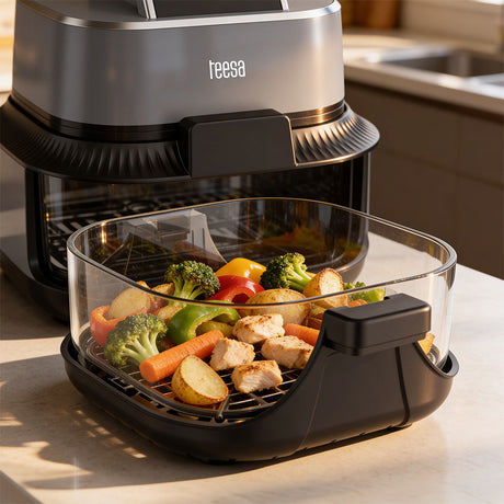 Friteuza Glass Airfryer 4l+1.5l Teesa Tsa 8090