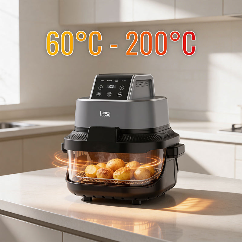 Friteuza Glass Airfryer 4l+1.5l Teesa Tsa 8090