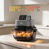 Friteuza Glass Airfryer 4l+1.5l Teesa Tsa 8090