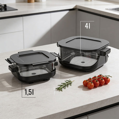 Friteuza Glass Airfryer 4l+1.5l Teesa Tsa 8090