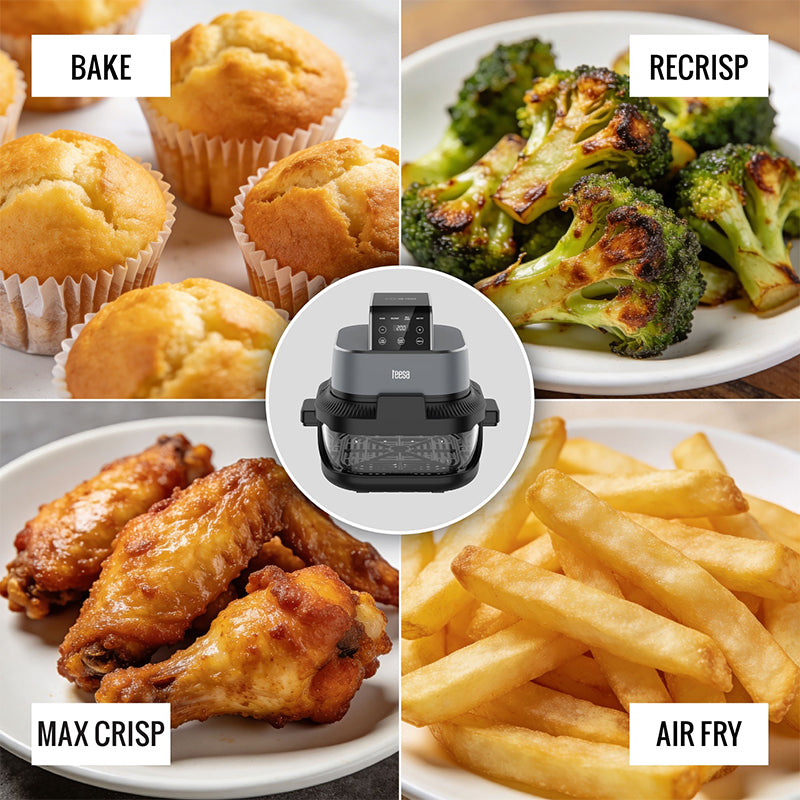 Friteuza Glass Airfryer 4l+1.5l Teesa Tsa 8090