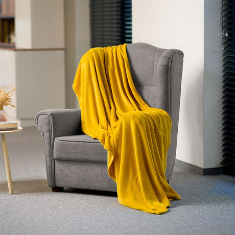 Patura Fleece Polar 150x200cm Galbena Teesa Tsa 8901-3