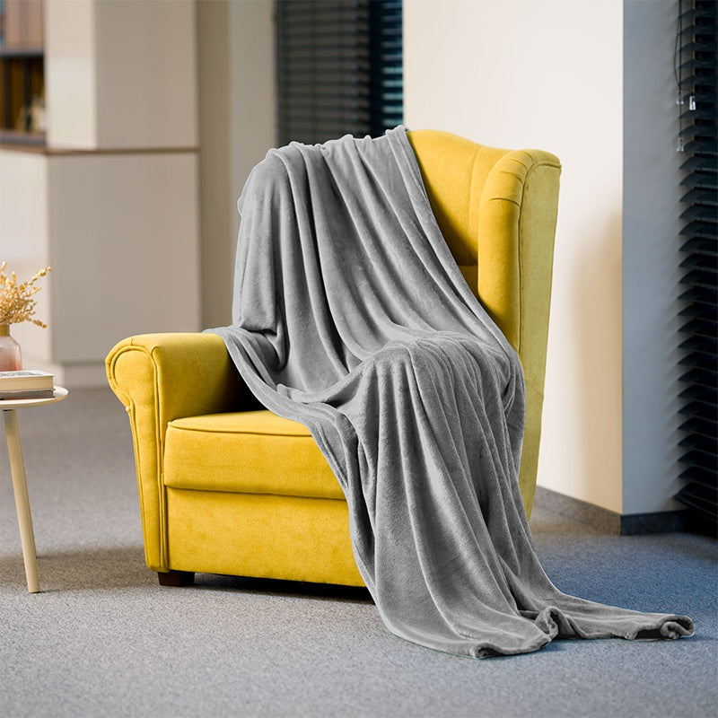 Patura Fleece Polar 200x220cm Gri Teesa Tsa 8902-1
