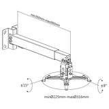 Suport Proiector de Perete Uch 0101-1