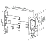 Suport TV de Perete 23-42inch Cabletech Uch 0202
