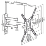 Suport TV de Perete 23-55inch Cabletech Uch 0203