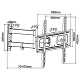 Suport TV de Perete 40-65 Inch Cabletech Uch 0210