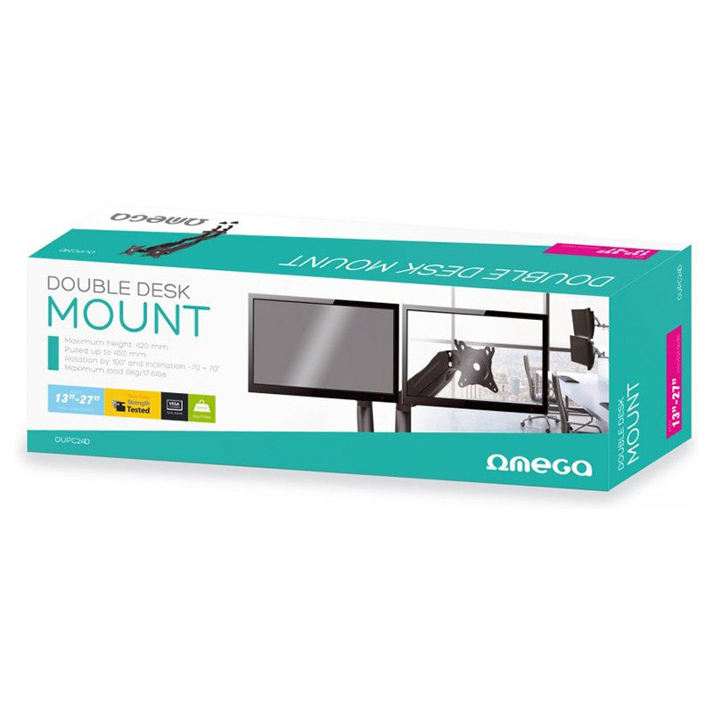 Suport 2 Monitoare 13-27 Inch Vesa 100x100