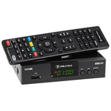 Tuner Dvb-t2 H.265 Hevc LAN Cabletech Urz 0338A cu afisaj LED, USB si Telecomanda