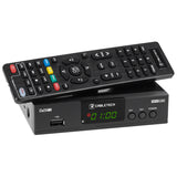 Tuner Dvb-t2 H.265 Hevc LAN Cabletech Urz 0338A cu afisaj LED, USB si Telecomanda
