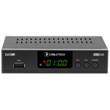Tuner Dvb-t2 H.265 Hevc LAN Cabletech Urz 0338A cu afisaj LED, USB si Telecomanda