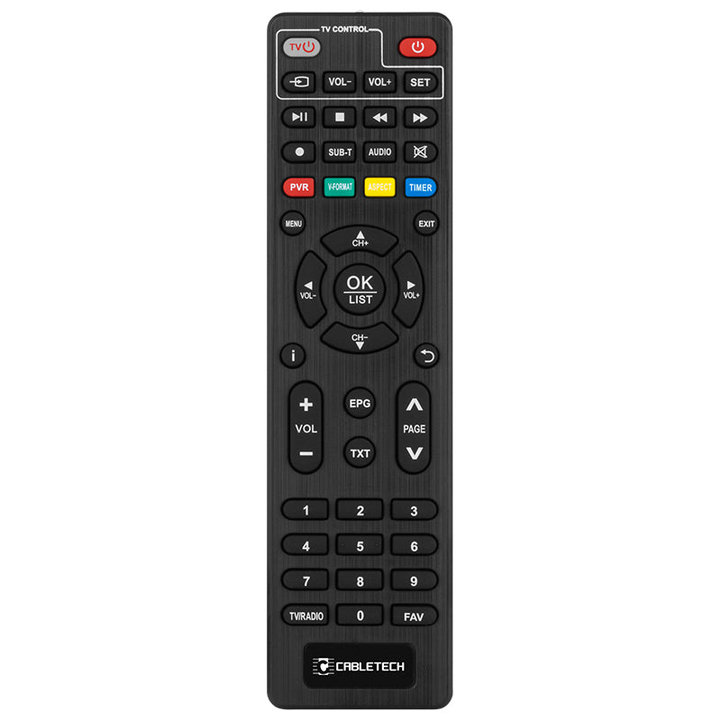 Tuner Dvb-t2 H.265 Hevc LAN Cabletech Urz 0338A cu afisaj LED, USB si Telecomanda