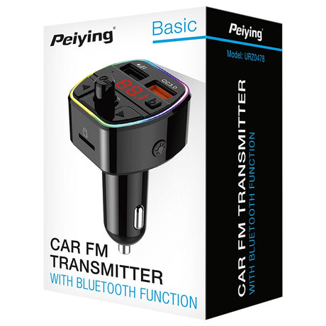 Modulator Audio Qc 3.0 2x Urz 0478 cu Bluetooth, radio FM, AUX si USB