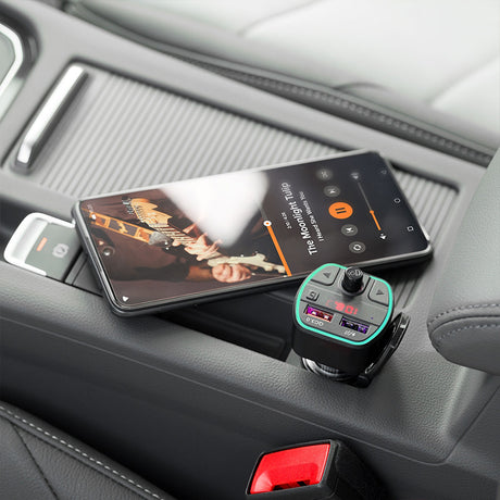 Modulator Audio Qc 3.0 2x Urz 0478 cu Bluetooth, radio FM, AUX si USB