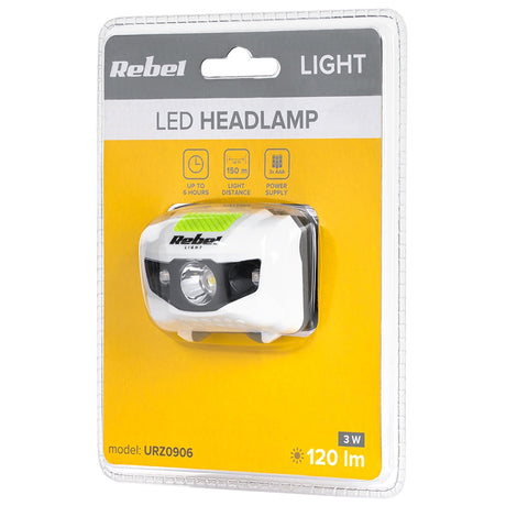 Lanterna Frontala LED 3W 120LM Rebel