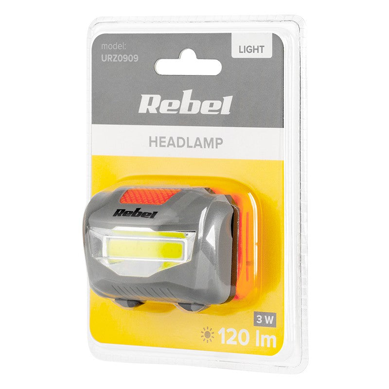 Lanterna Frontala LED Rebel COB 120lm