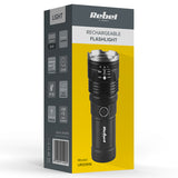 Lanterna Aluminiu 2000lm Rebel LED 20W cu baterie 4500 mAh si USB
