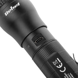 Lanterna Aluminiu cu Acumulator Rebel Urz 0927-1 cu baterie 2200 mAh si USB